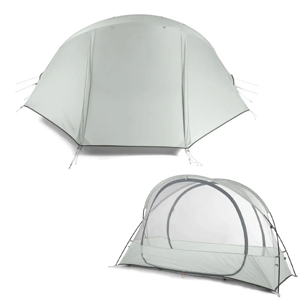 1 Person Tent Lightweight Backpacking Tent Double-layer Can Use with Elevated Sleeping Platform Camp Bed for 4 Season