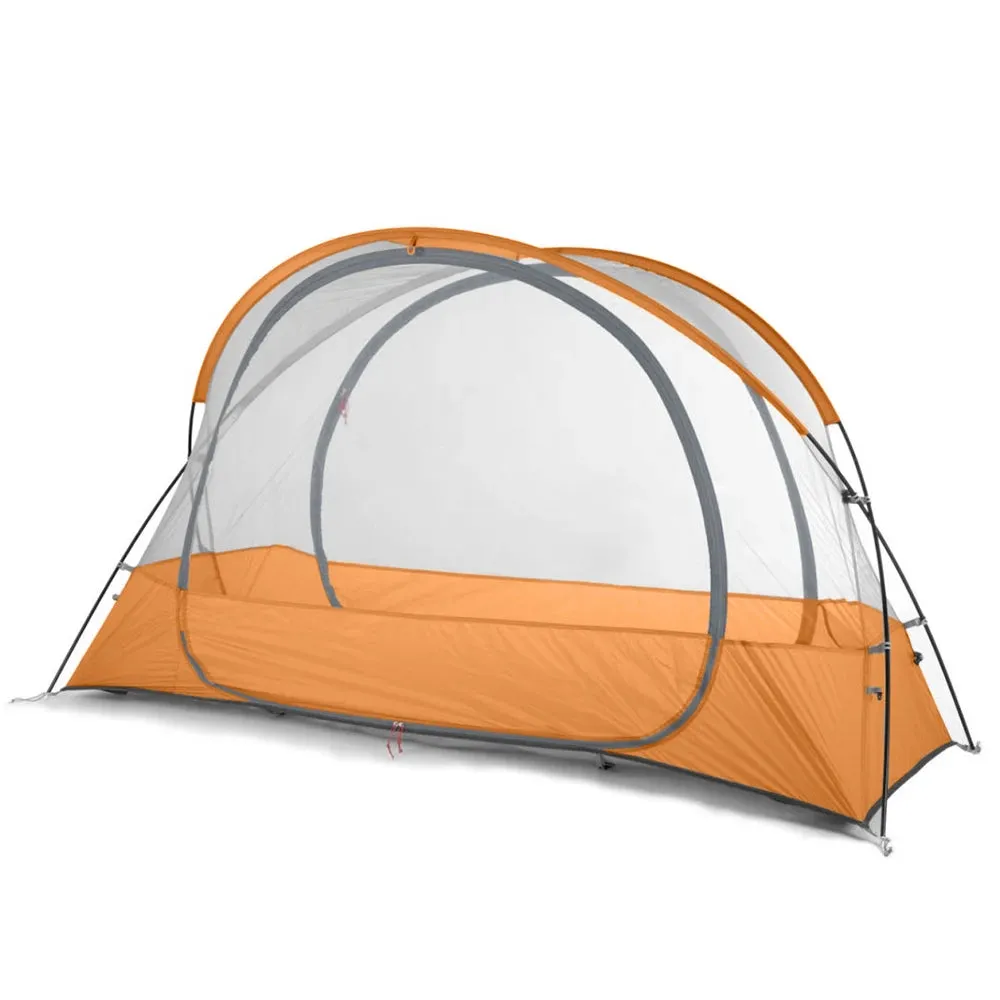 1 Person Tent Lightweight Backpacking Tent Double-layer Can Use with Elevated Sleeping Platform Camp Bed for 4 Season
