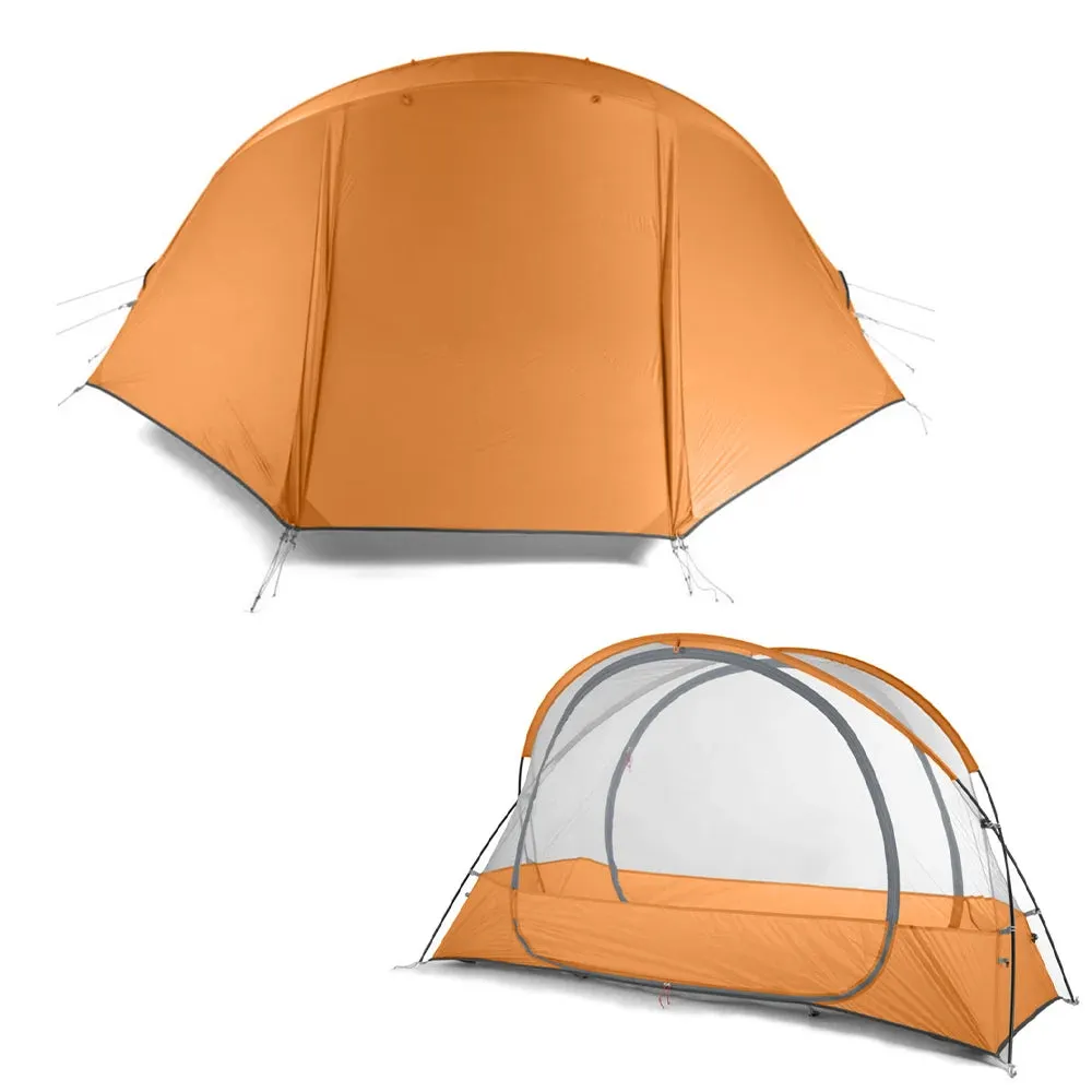 1 Person Tent Lightweight Backpacking Tent Double-layer Can Use with Elevated Sleeping Platform Camp Bed for 4 Season