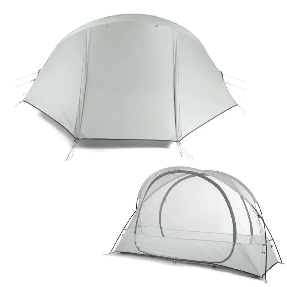 1 Person Tent Lightweight Backpacking Tent Double-layer Can Use with Elevated Sleeping Platform Camp Bed for 4 Season