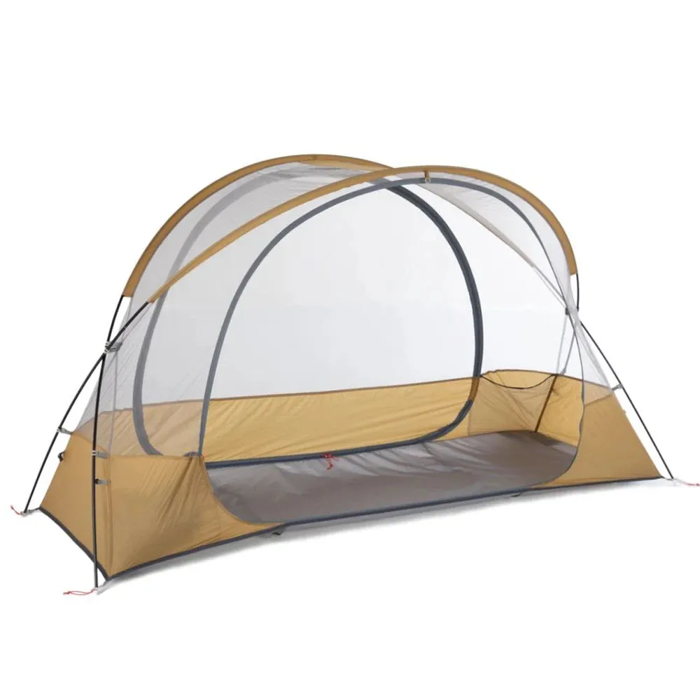 1 Person Tent Lightweight Backpacking Tent Double-layer Can Use with Elevated Sleeping Platform Camp Bed for 4 Season