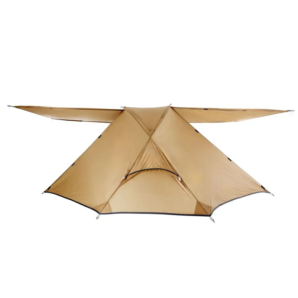 1 Person Tent Lightweight Backpacking Tent Double-layer Can Use with Elevated Sleeping Platform Camp Bed for 4 Season