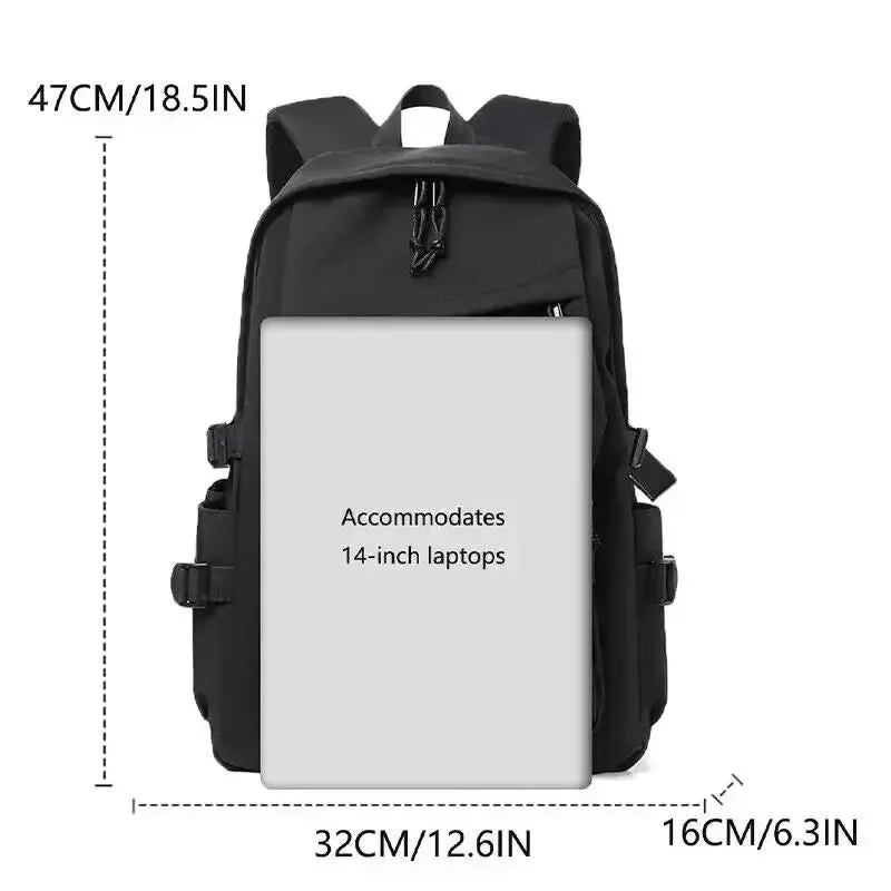 15 Waterproof Polyester Mens Backpack Simple and for Students