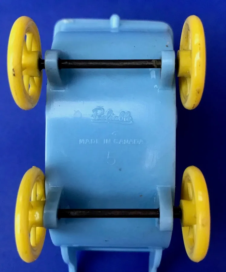 1950s "RELIABLE" Toy Pram with Moveable Hood - 10cm long