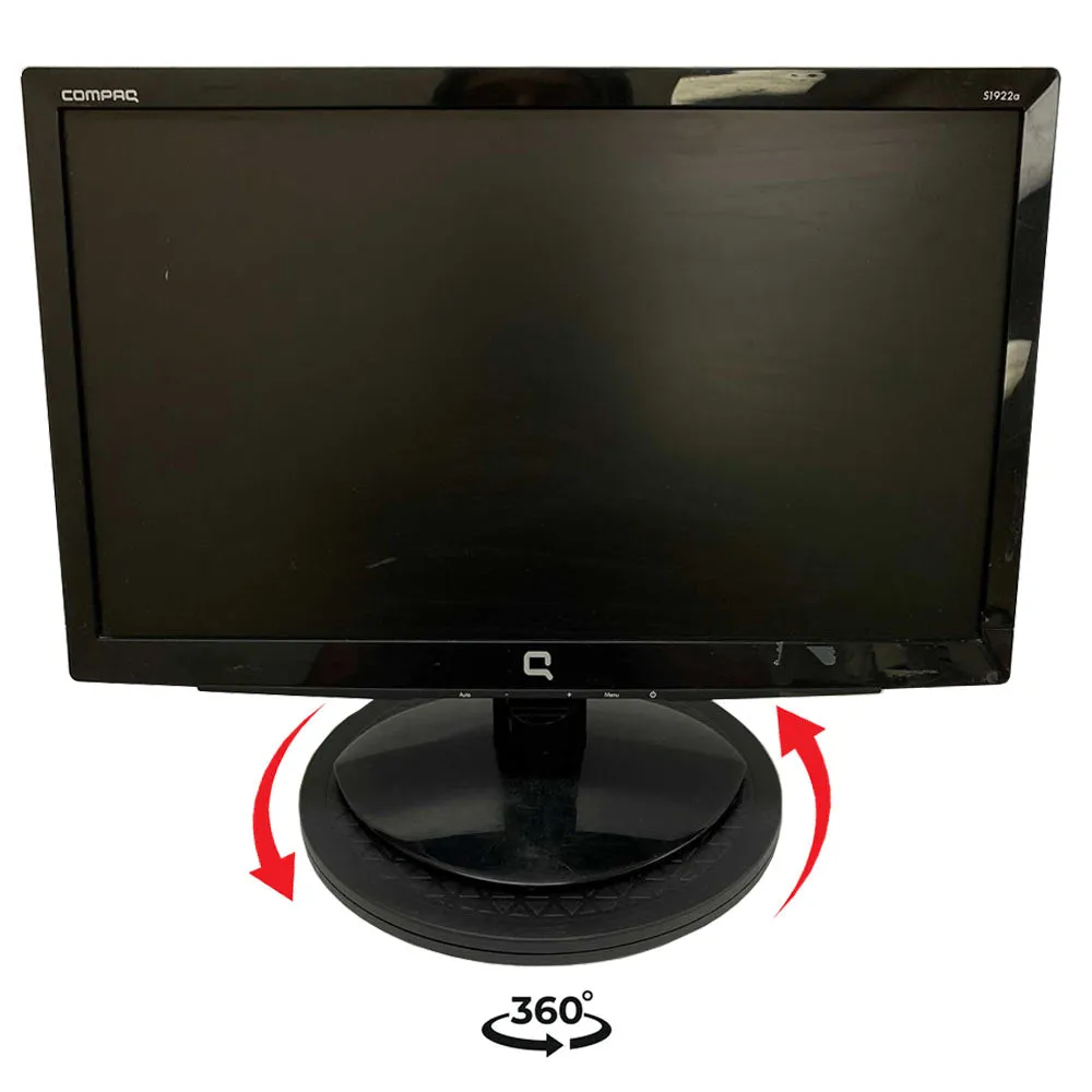 2 Lazy Susan Turntable Organizer Non Skid Large Cabinet Computer Laptop Plastic