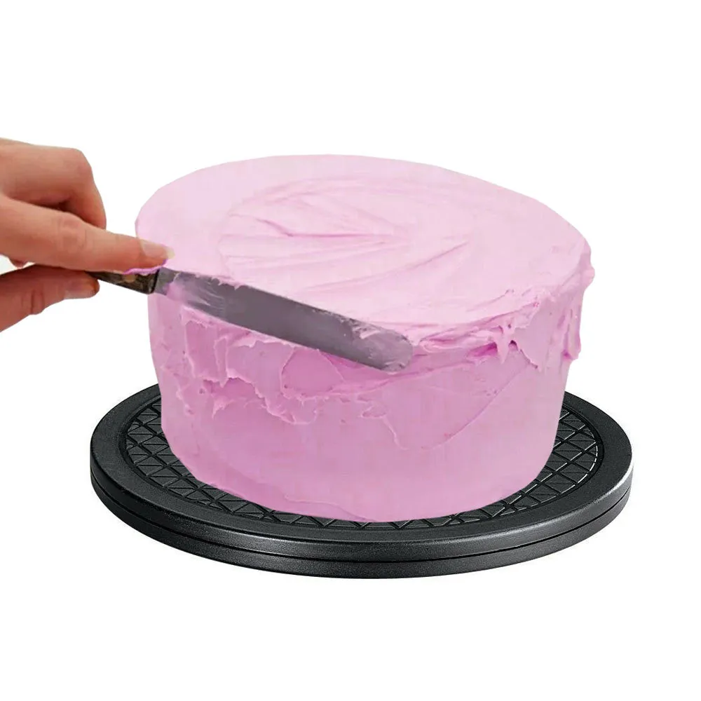 2 Lazy Susan Turntable Organizer Non Skid Large Cabinet Computer Laptop Plastic