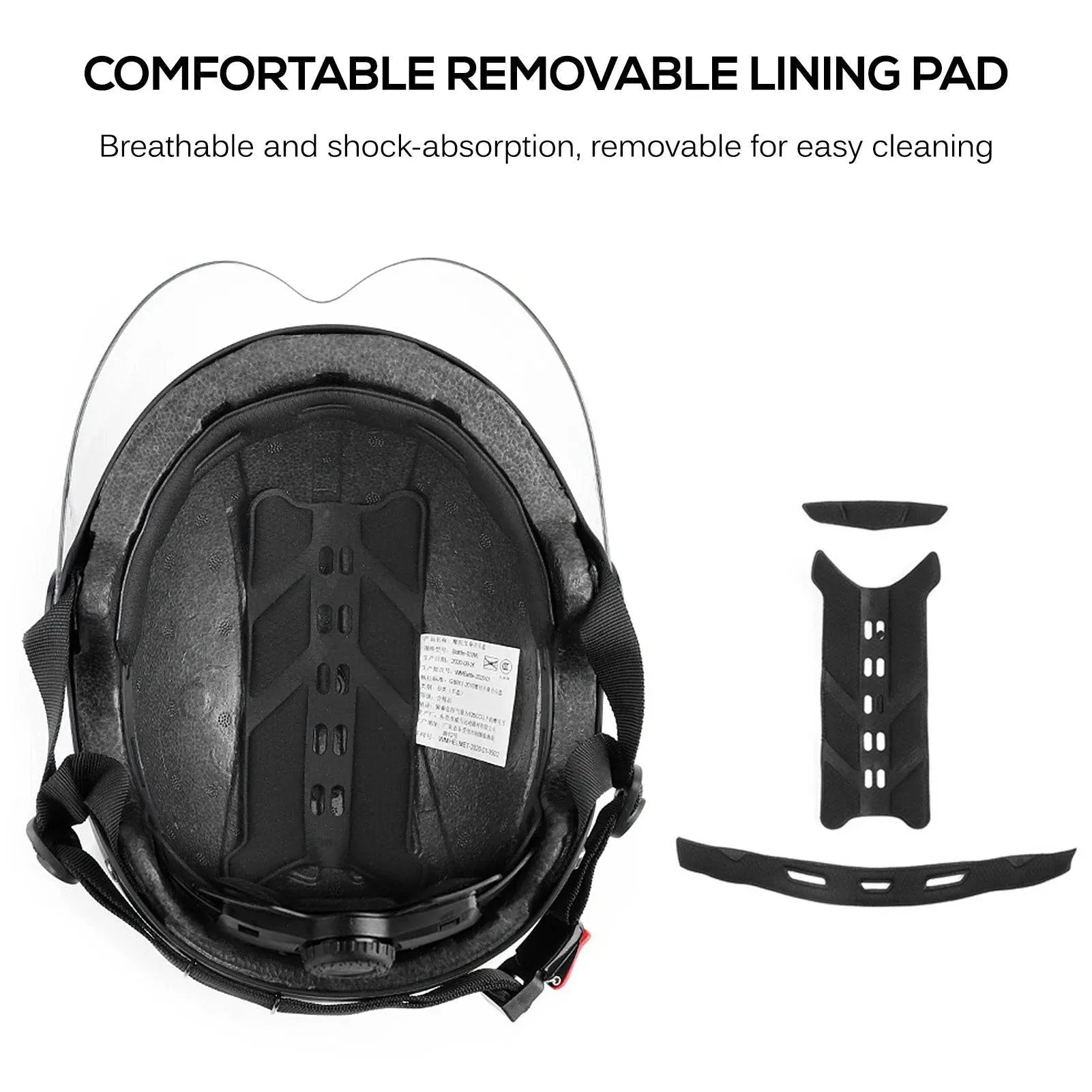 2021 New GUB Cycling Cap Bicycle Helmet Hat with Removable Goggles Cycling Caps Road Bicycle for Men Women Commuting Bike Helmet