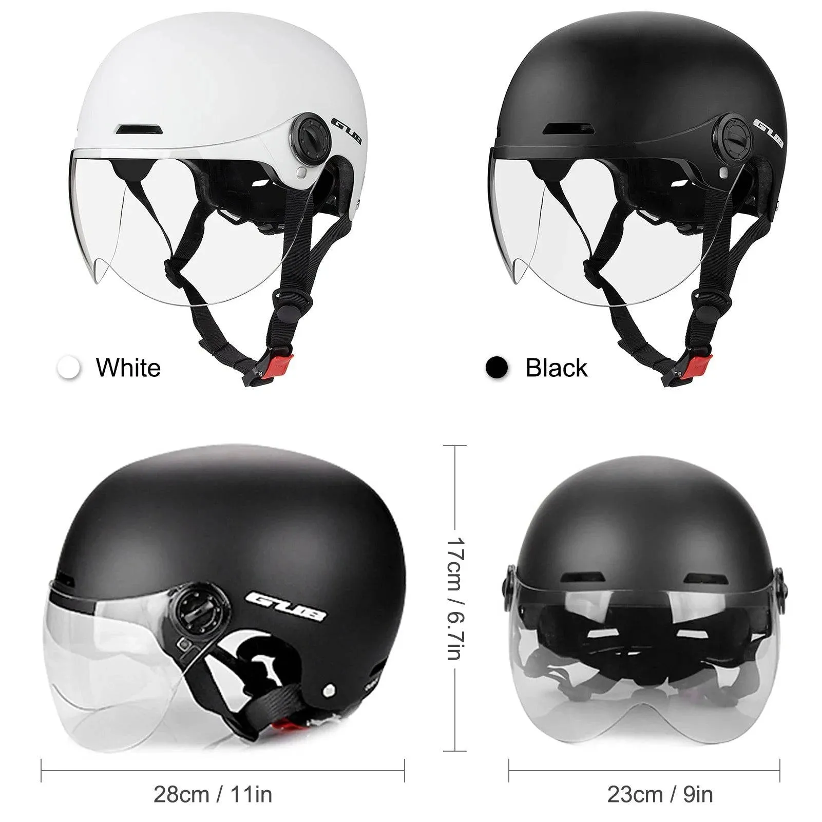 2021 New GUB Cycling Cap Bicycle Helmet Hat with Removable Goggles Cycling Caps Road Bicycle for Men Women Commuting Bike Helmet