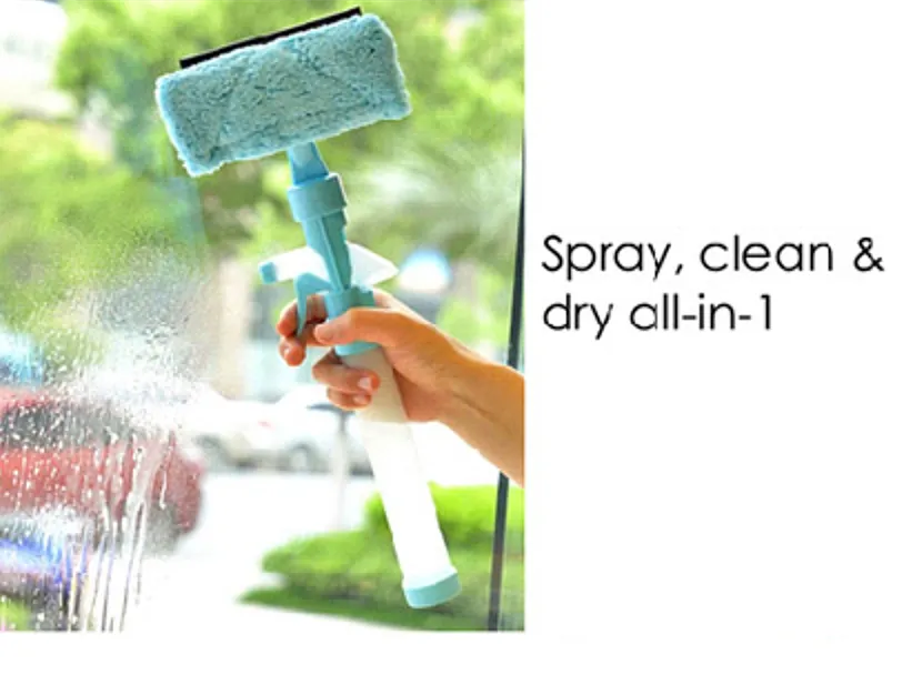 3-in-1 Spray, Clean & Dry Glass Cleaning Tool