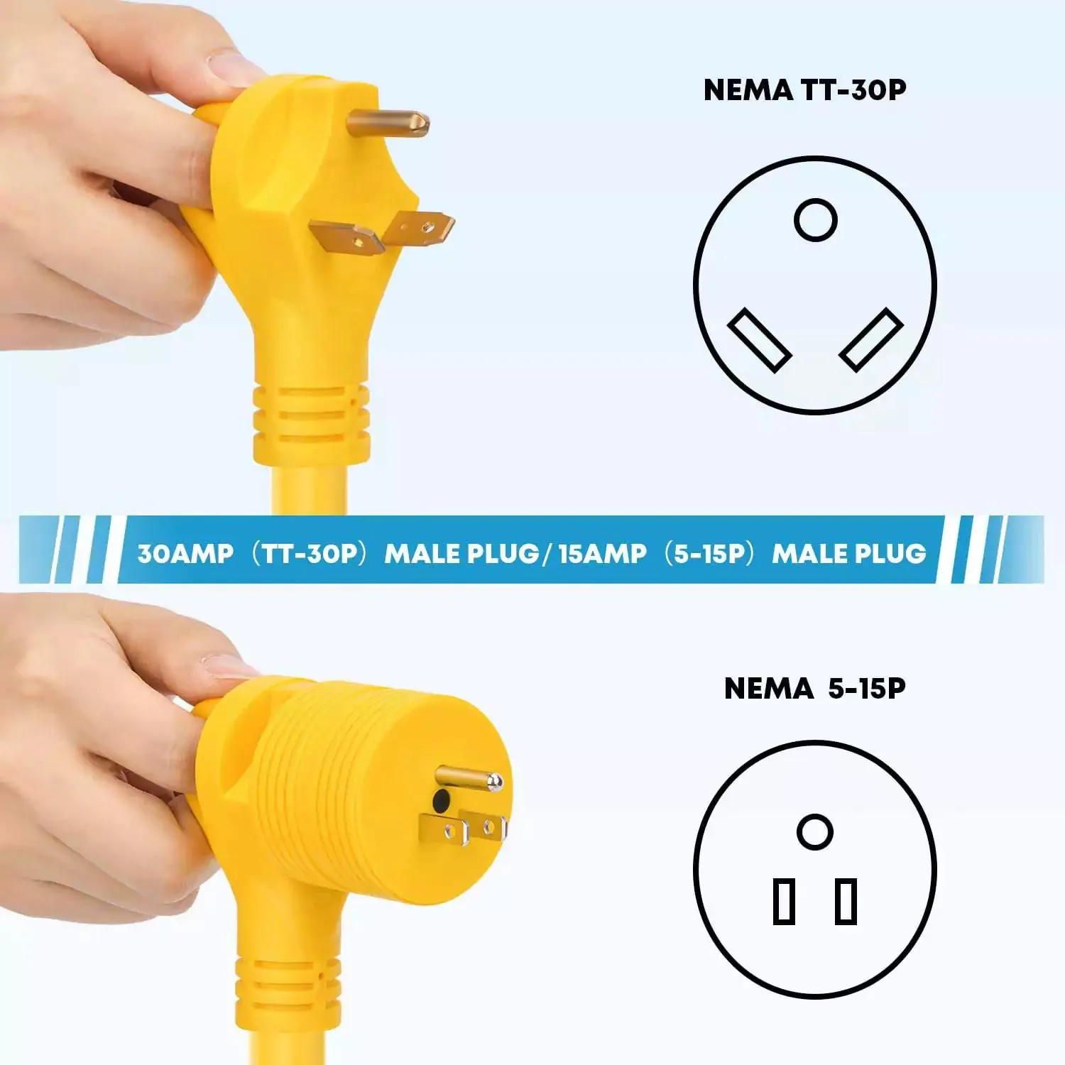 30 Amp RV Extension Cord, 50 ft