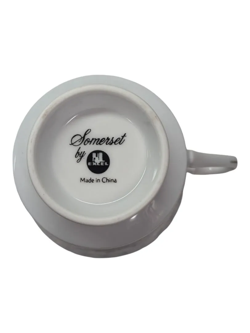 34 Pc Somerset Floral Fine China Dinner Ware Set