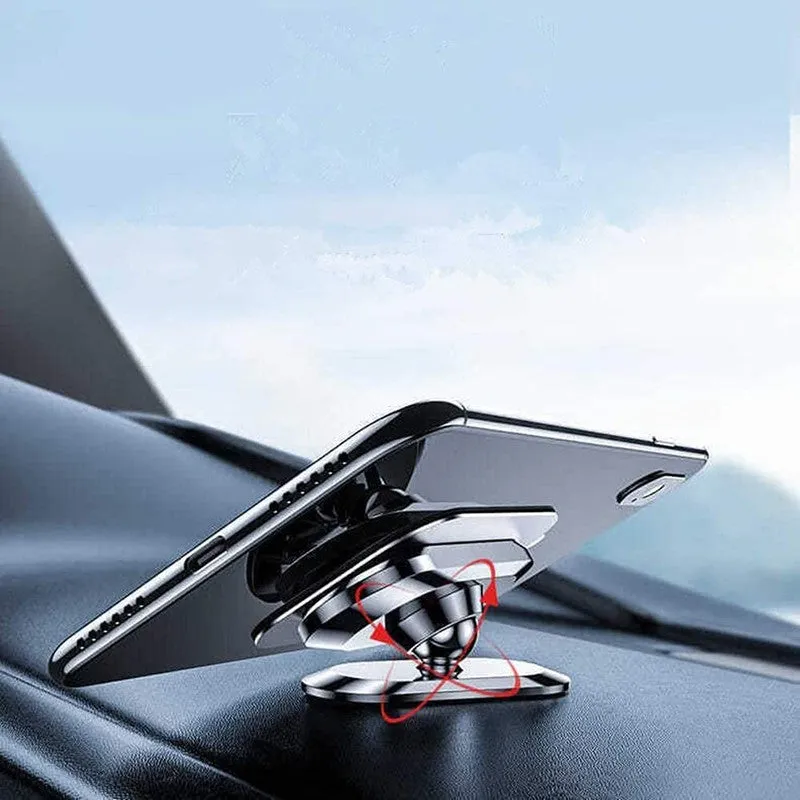 360° Aluminium Rotating Magnetic Phone Holder for Car