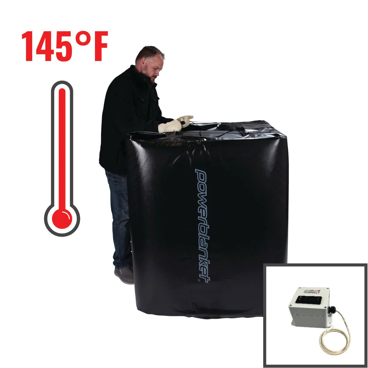 450 Gallon IBC Tote Heater w/ Smart Controller for Stainless Tanks (120V)