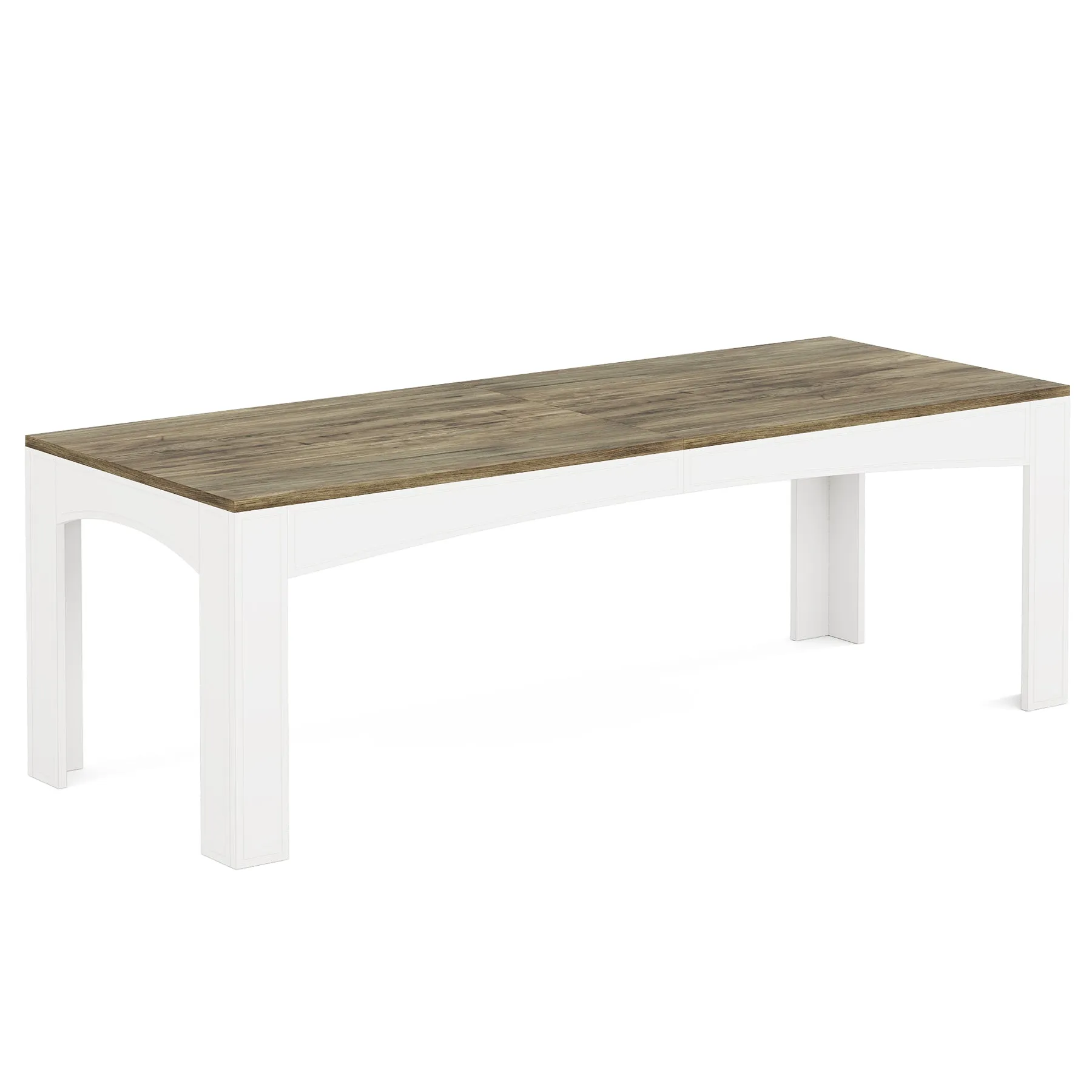78.7" Wood Dining Table, Farmhouse Kitchen Table Dinner Table
