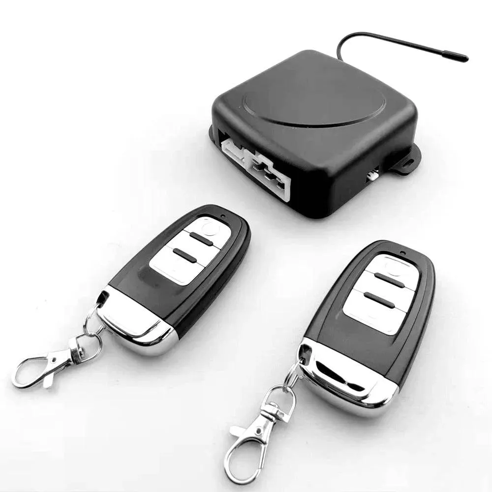 9pcs Car SUV Switch Keyless Entry Engine Start Alarm System Push Button Remote Starter Stop Auto Anti-theft System