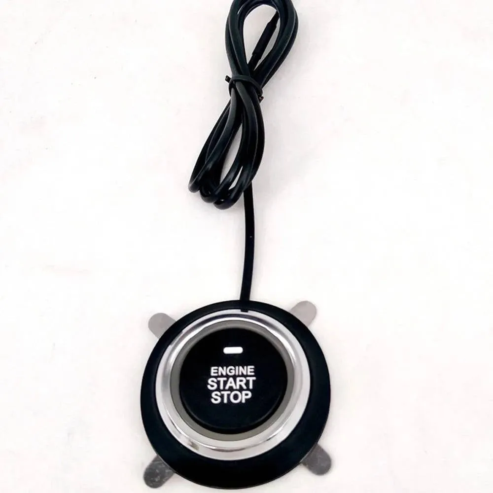 9pcs Car SUV Switch Keyless Entry Engine Start Alarm System Push Button Remote Starter Stop Auto Anti-theft System