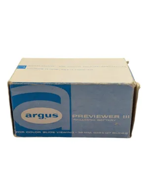 Argus Portable Slide Pre-Viewer III 35mm Argus Portable Slide Pre-Viewer III 35mm