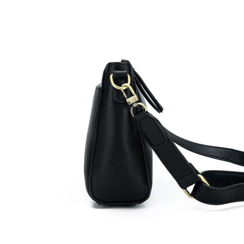 Aspen Black Crossbody Bag