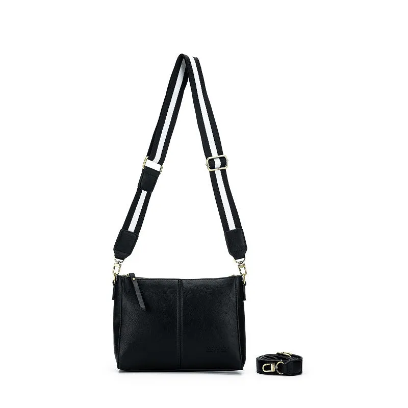 Aspen Black Crossbody Bag