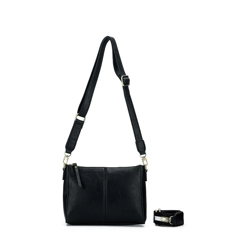 Aspen Black Crossbody Bag