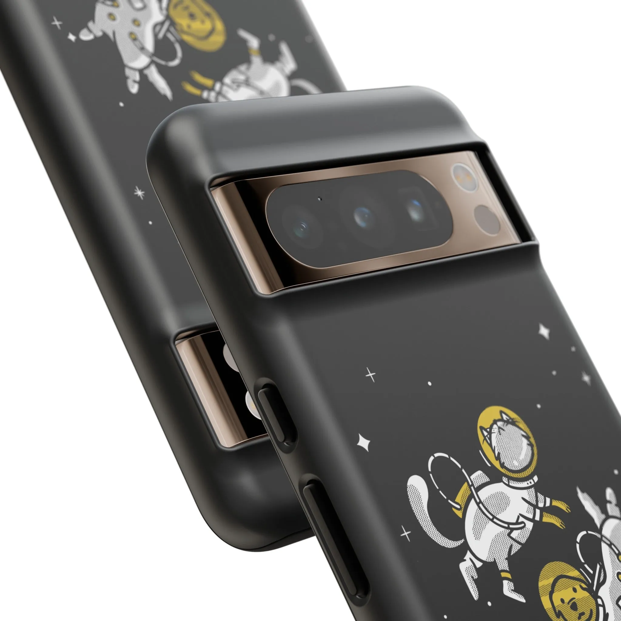 Astronaut Friends Dog And Cat Funny Sci-Fi Tough Google Pixel Mobile Cases