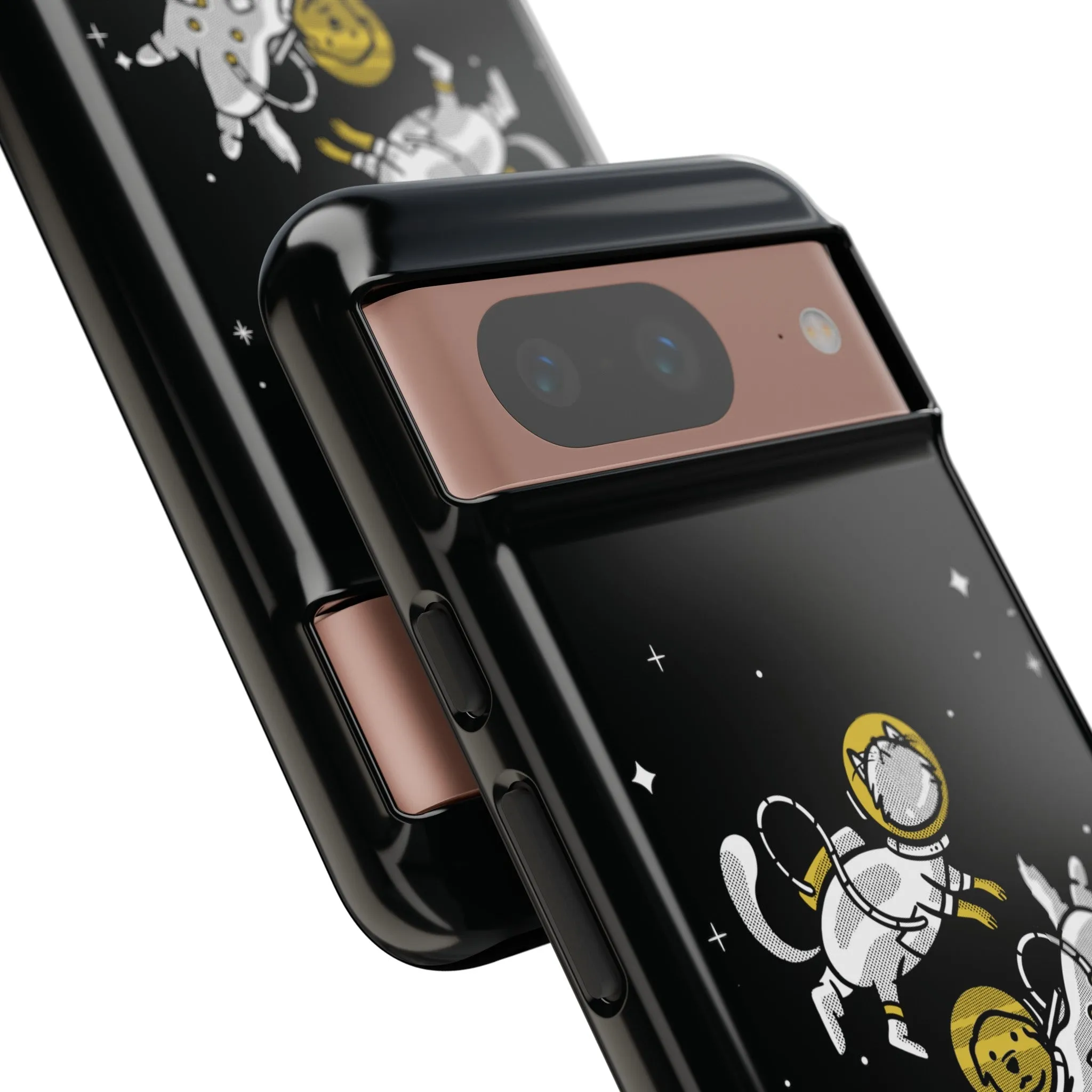 Astronaut Friends Dog And Cat Funny Sci-Fi Tough Google Pixel Mobile Cases