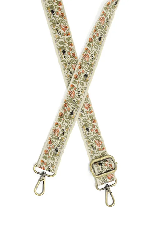 Autumnal Floral Vines Guitar Strap [LS167-25]
