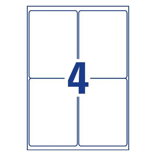 Avery Weatherproof film labels 99.1 x 139 mm - (L4774REV-20)