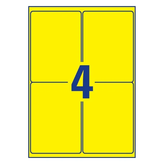 Avery Weatherproof Film Labels 99.1 x 139 mm - L6127-20