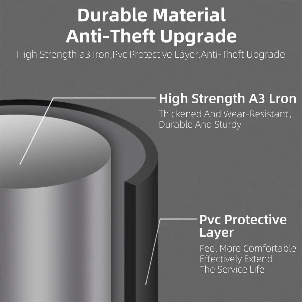 Bike Lock U-Lock Heavy Duty Bicycle Motorcycle Anti-Theft Lock with 2 Keys & Lock Holder for Bike Motorcycle Scooter