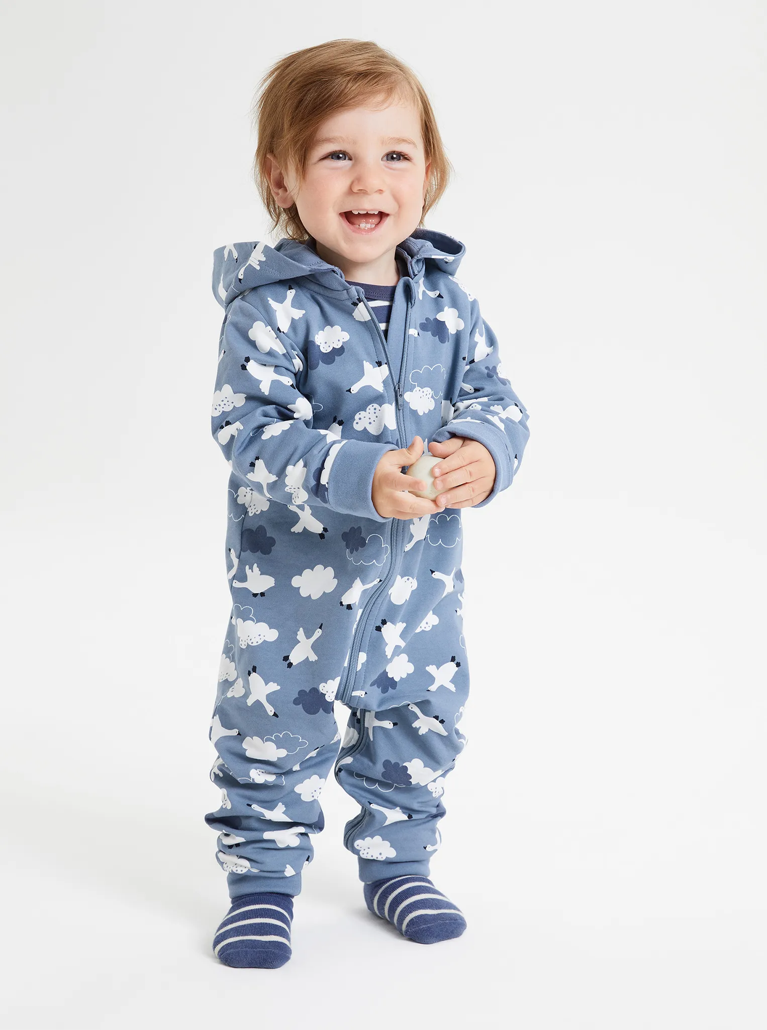 Bird Print Baby All-in-one