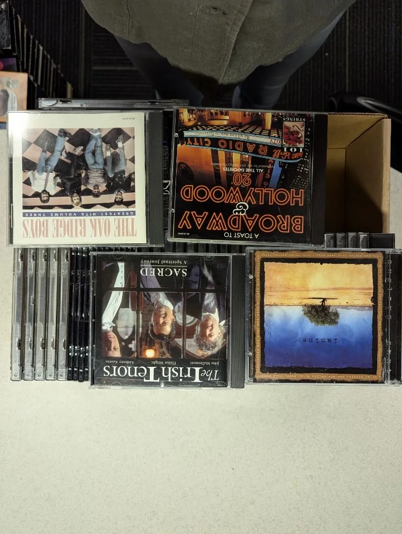 Box of assorted Gospel CD's