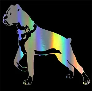 Boxer Pet Dog Vinyl Decal Car and Motorcycle Sticker - 5.98" x 5.51" Boxer Pet Dog Vinyl Decal Car and Motorcycle Sticker - 5.98" x 5.51"
