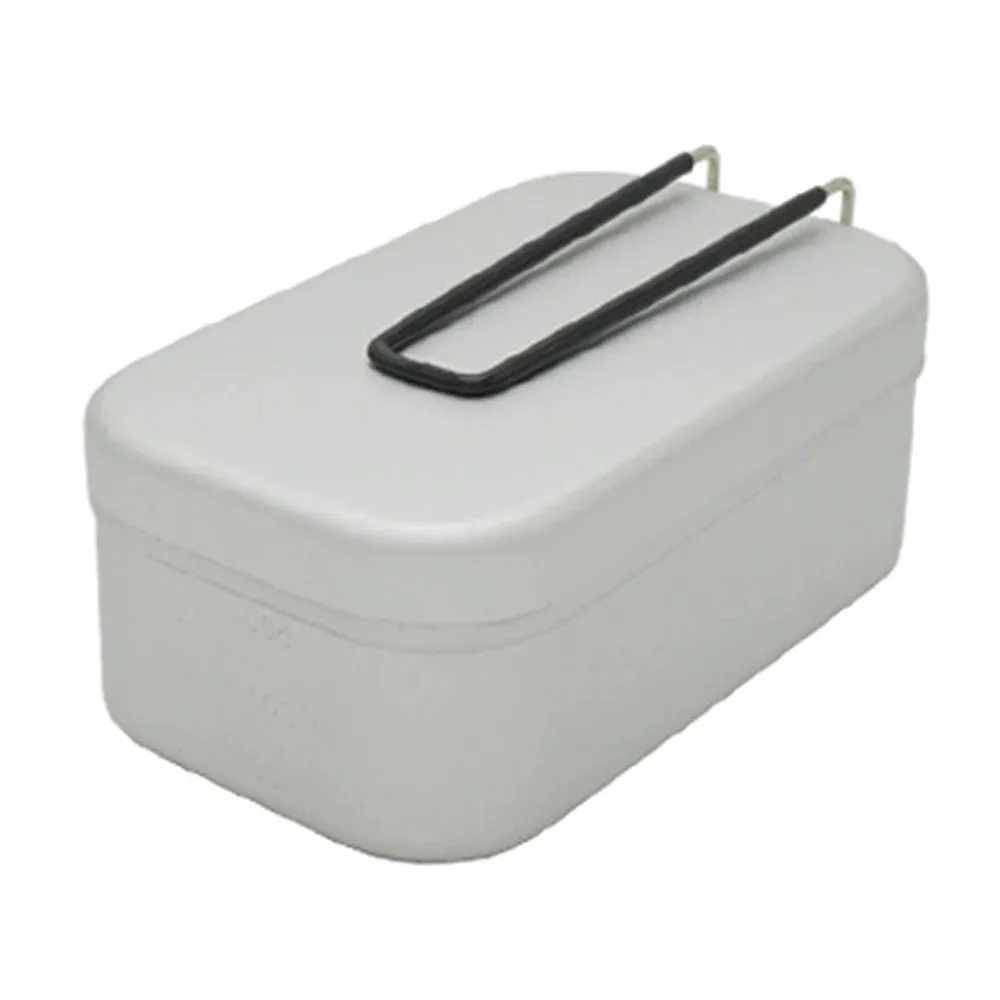 Camping Bento Box Tin Aluminum Alloy Camping Lunch Box with Steaming Rack for Outdoor Camping Hiking Backpacking Traveling