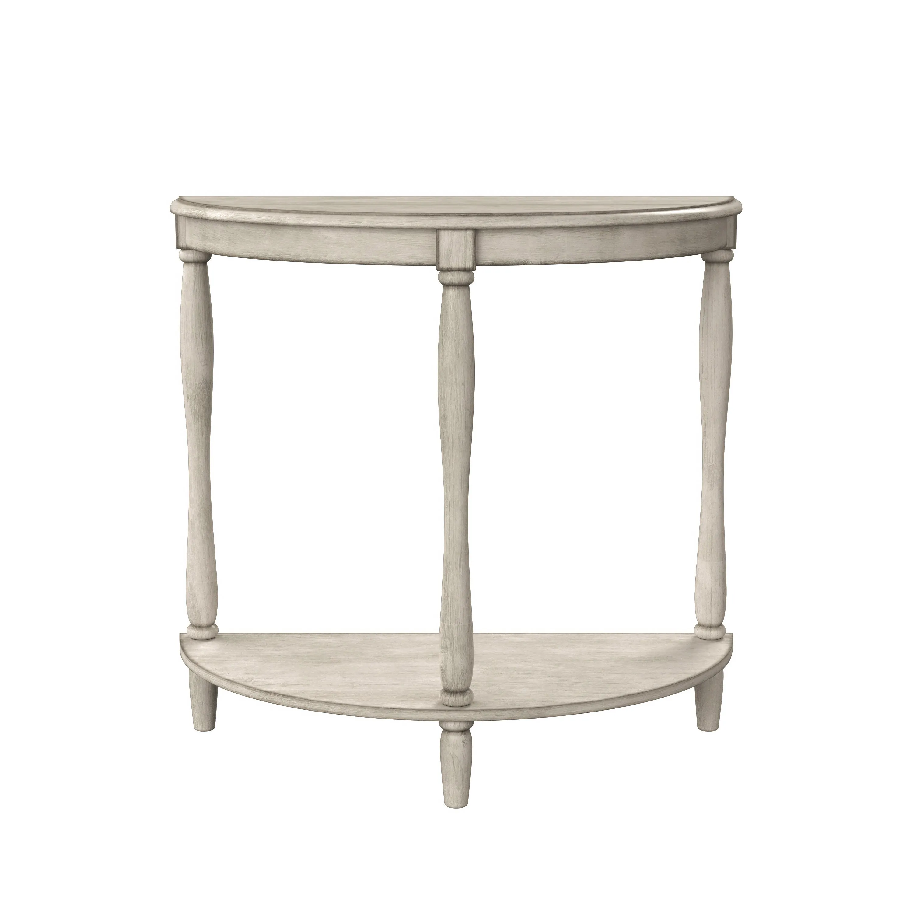 Cherryville Country 28" Demilune Single-Shelf Side Table