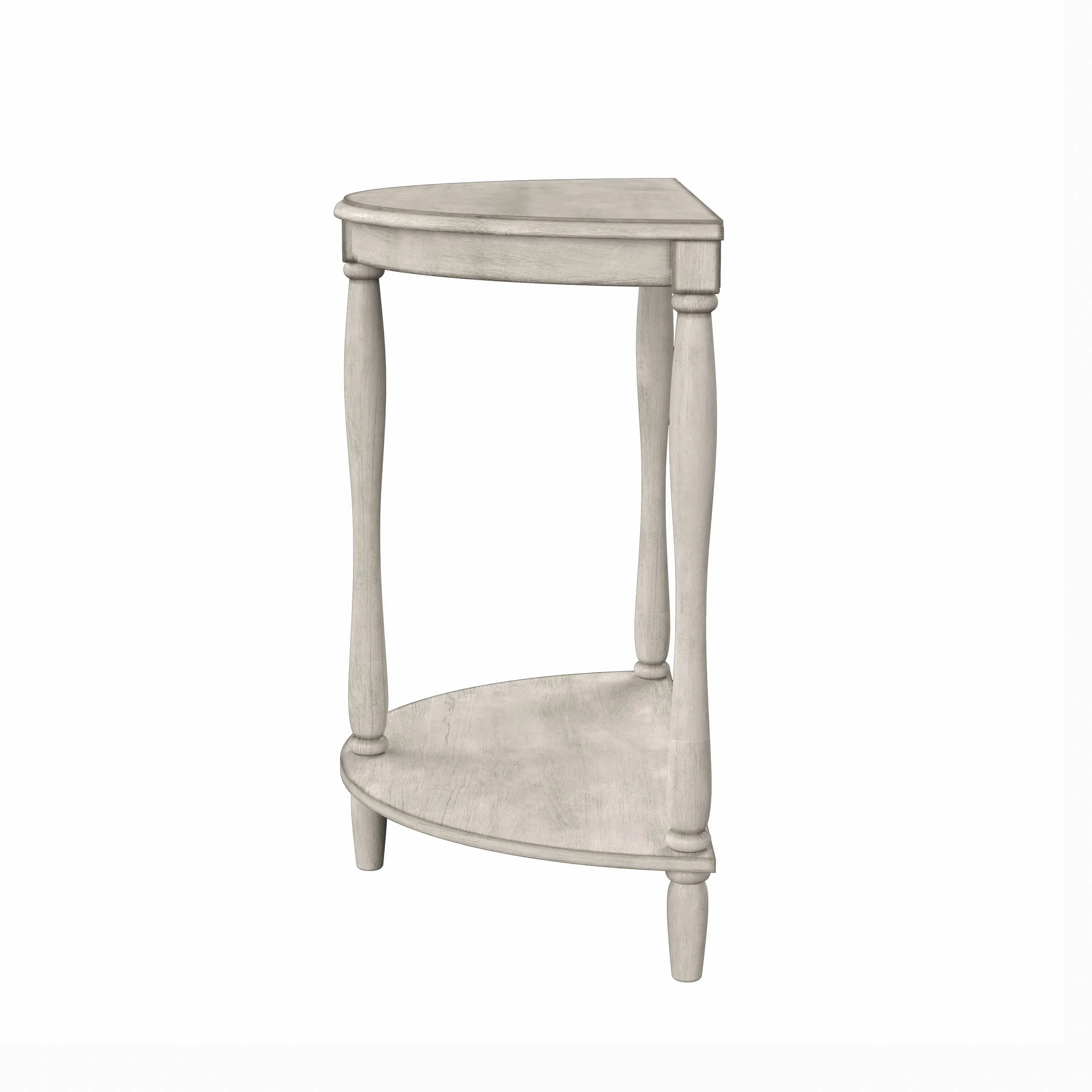 Cherryville Country 28" Demilune Single-Shelf Side Table