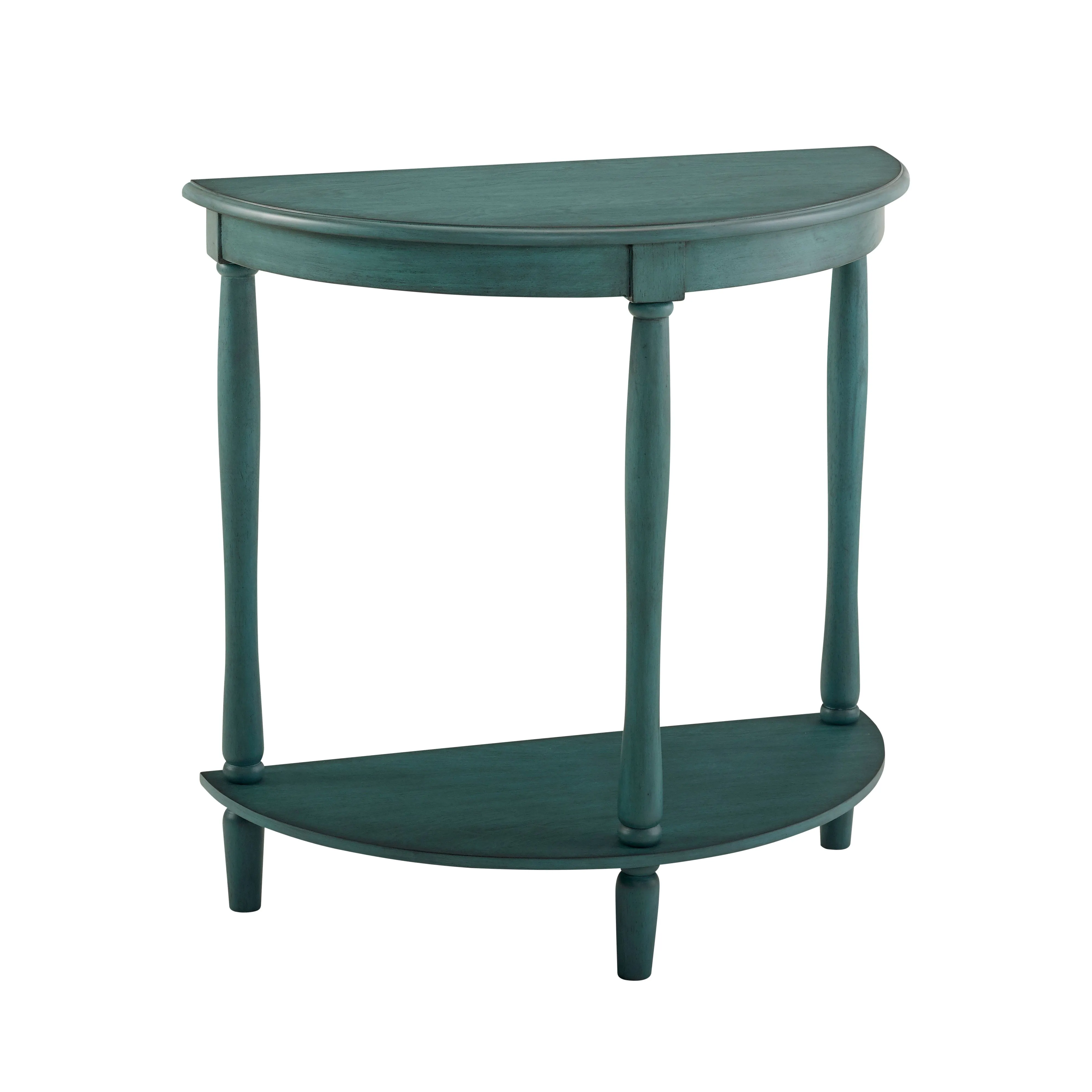 Cherryville Country 28" Demilune Single-Shelf Side Table