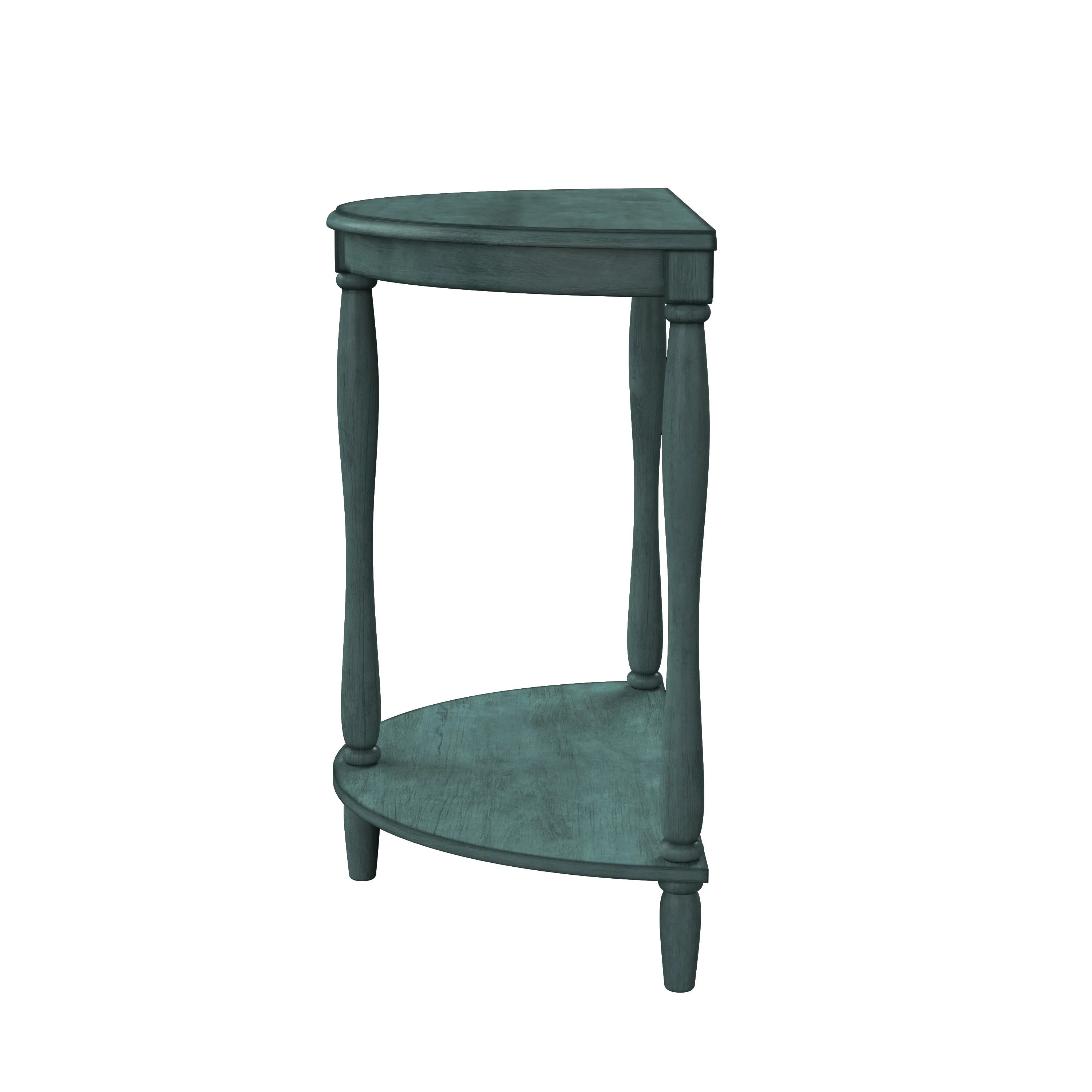 Cherryville Country 28" Demilune Single-Shelf Side Table