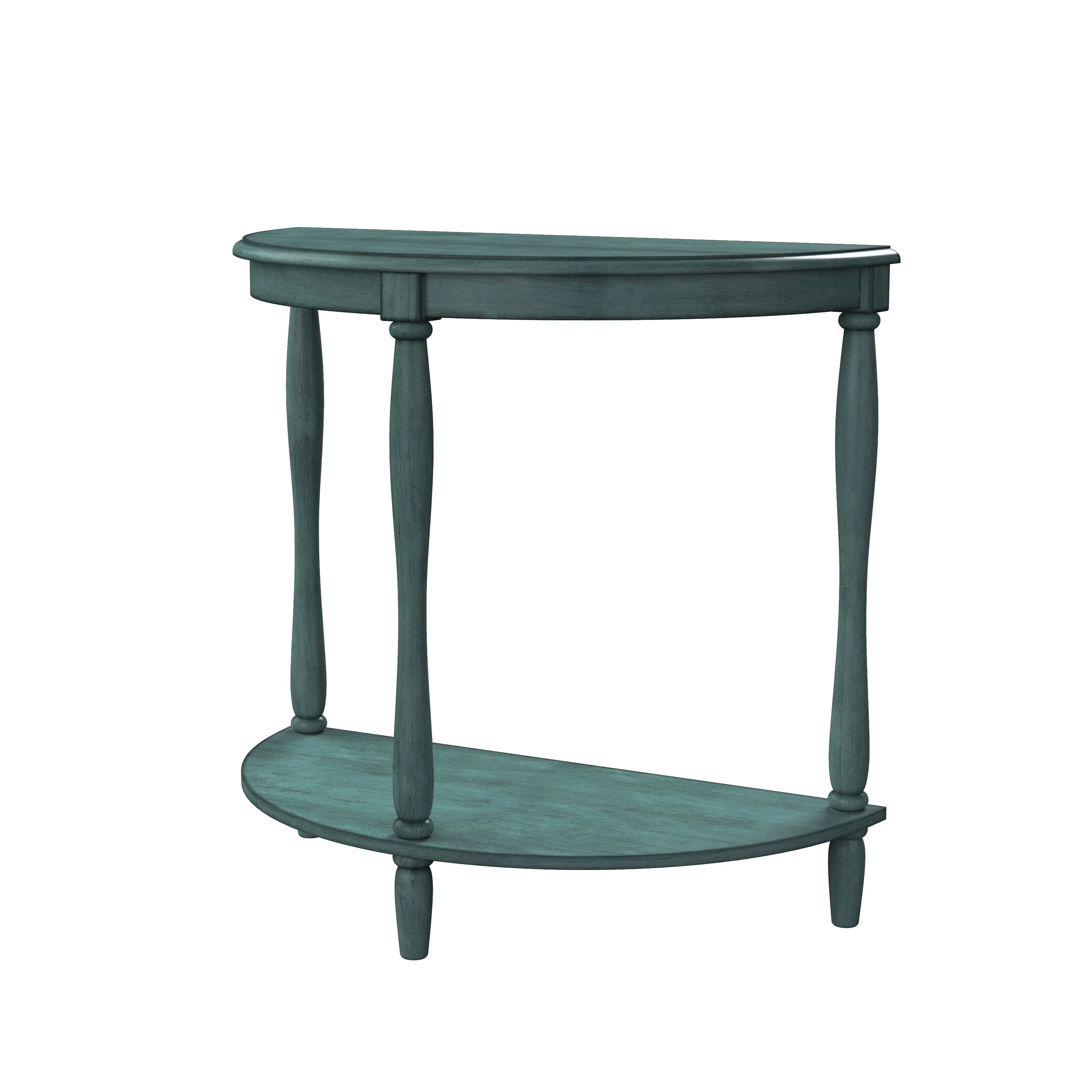 Cherryville Country 28" Demilune Single-Shelf Side Table
