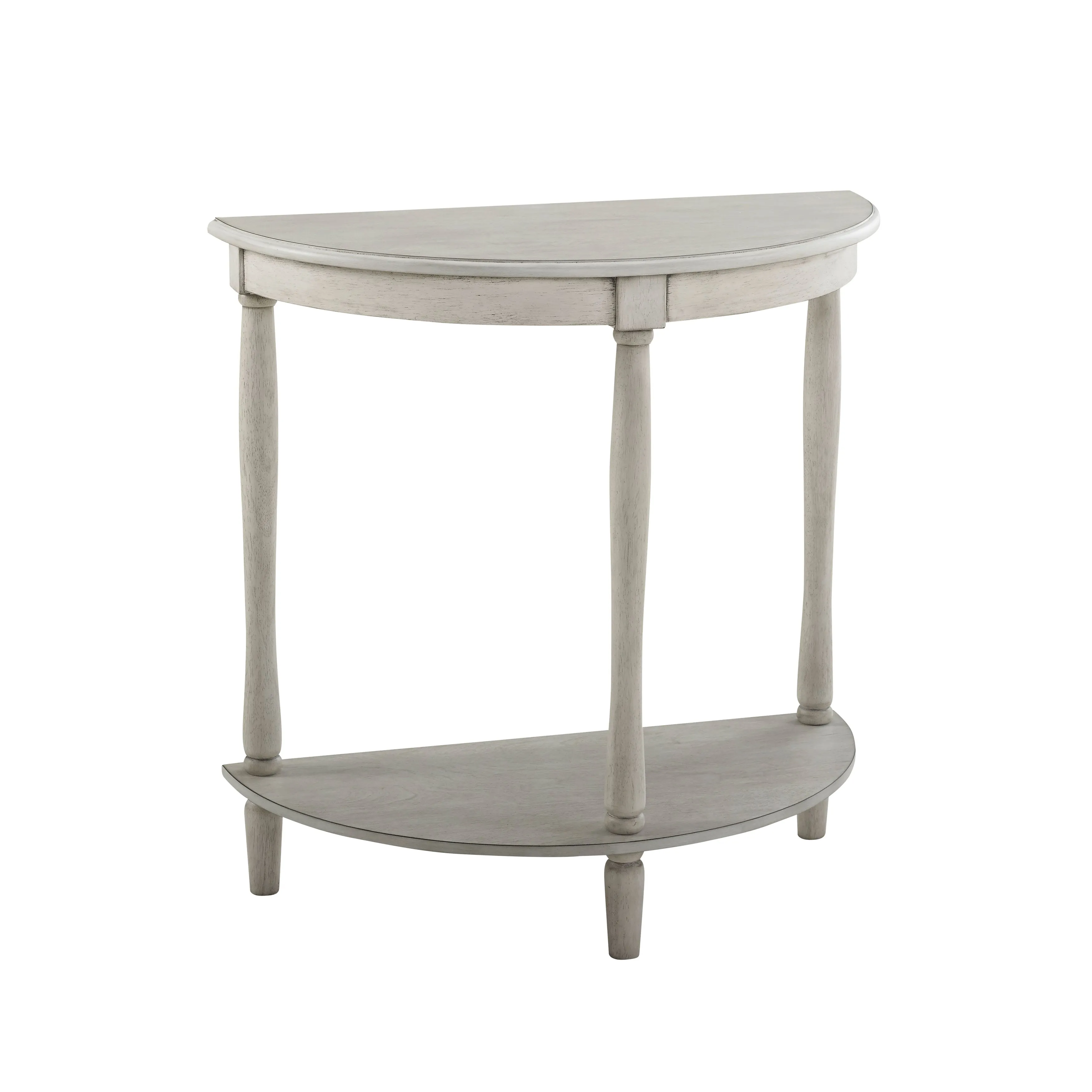 Cherryville Country 28" Demilune Single-Shelf Side Table