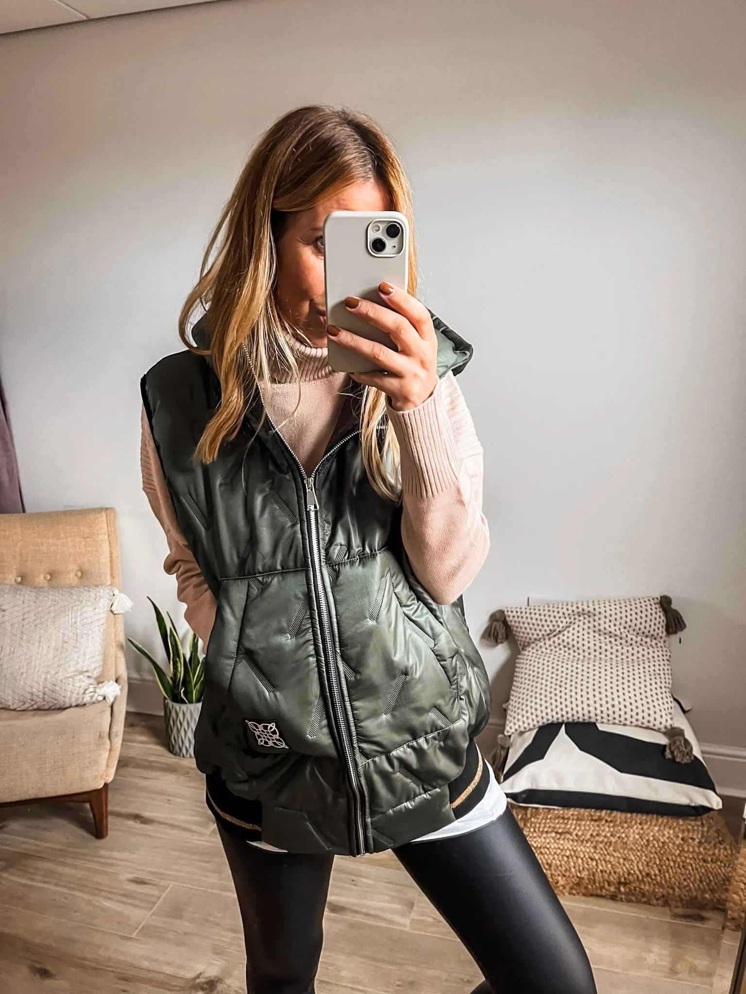 Chevron Padded Gilet