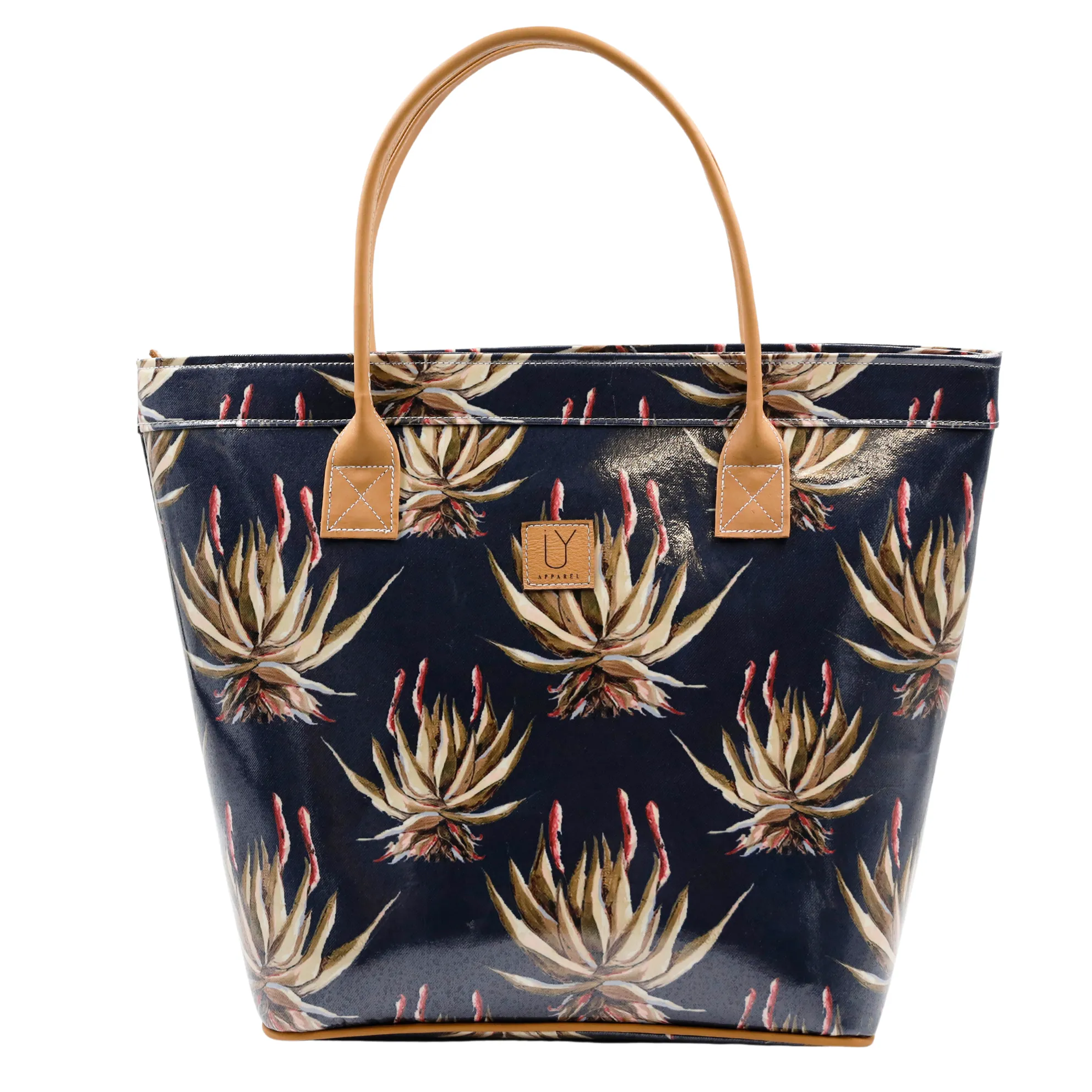 Classic Tote - Navy Aloe