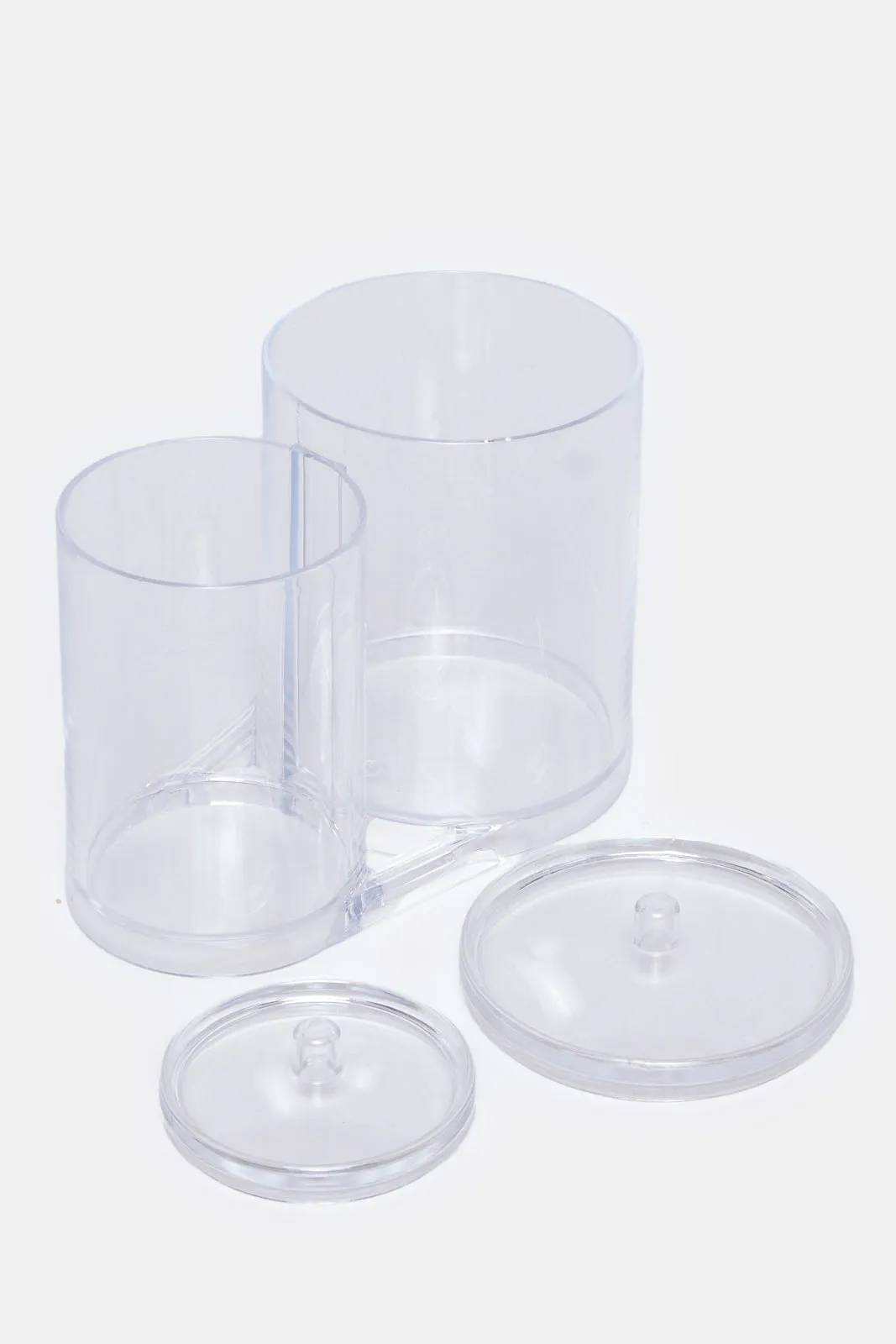 Clear Cotton Ball And Buds Holder