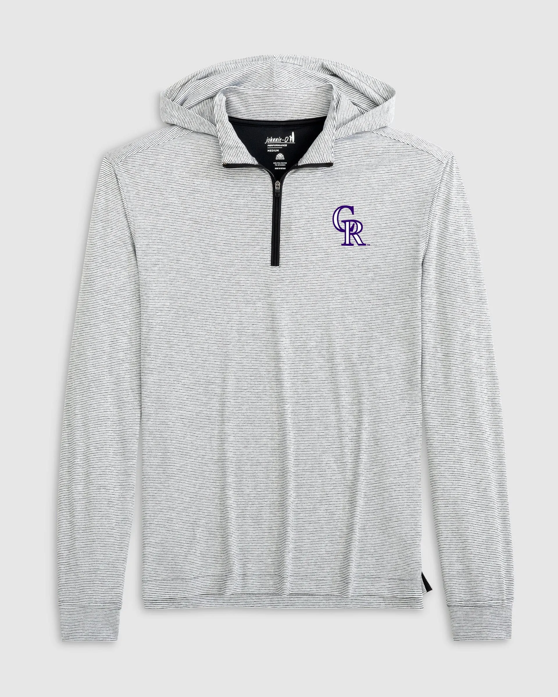 Colorado Rockies Hybrid Performance 1/4 Zip Hoodie