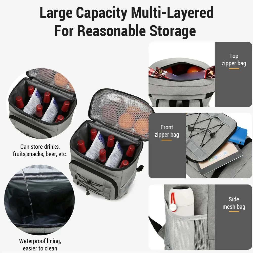 Coolers Backpack Insulated Leakproof with Lunch Compartment Water-resistant for Men/Woman Picnics Travel Sports Large Capacity