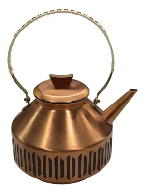 Copper tone kettle with Art Deco detailing Copper tone kettle with Art Deco detailing
