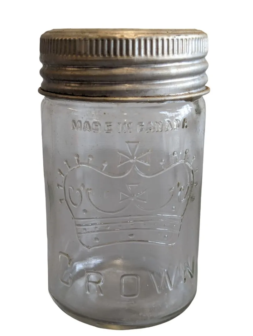 Crown Jar w/ Lid