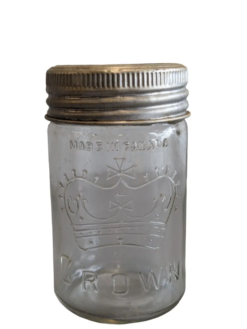 Crown Jar w/ Lid