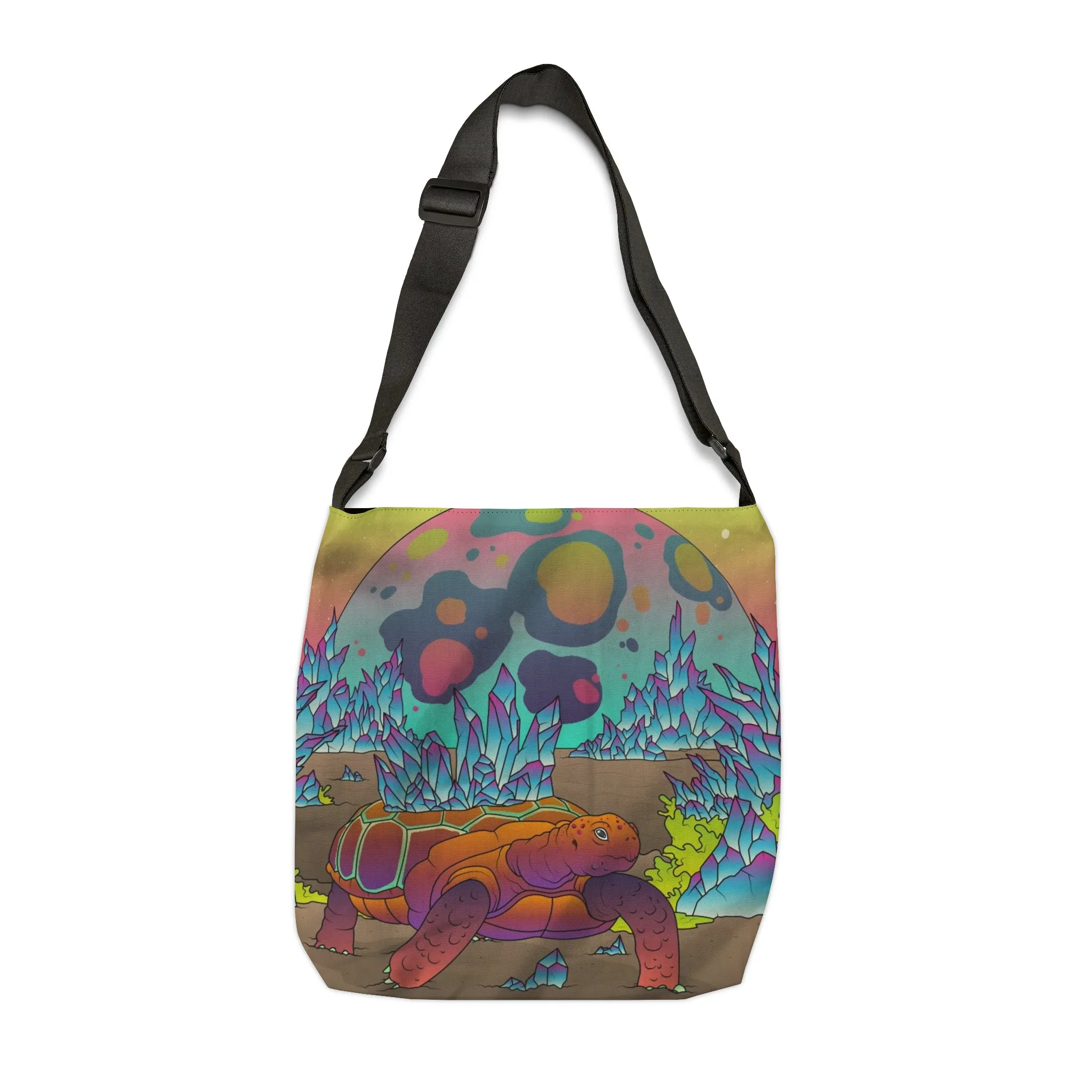Crystalline Tortoise Adjustable Tote Bag- Art Work By Paul Brooks