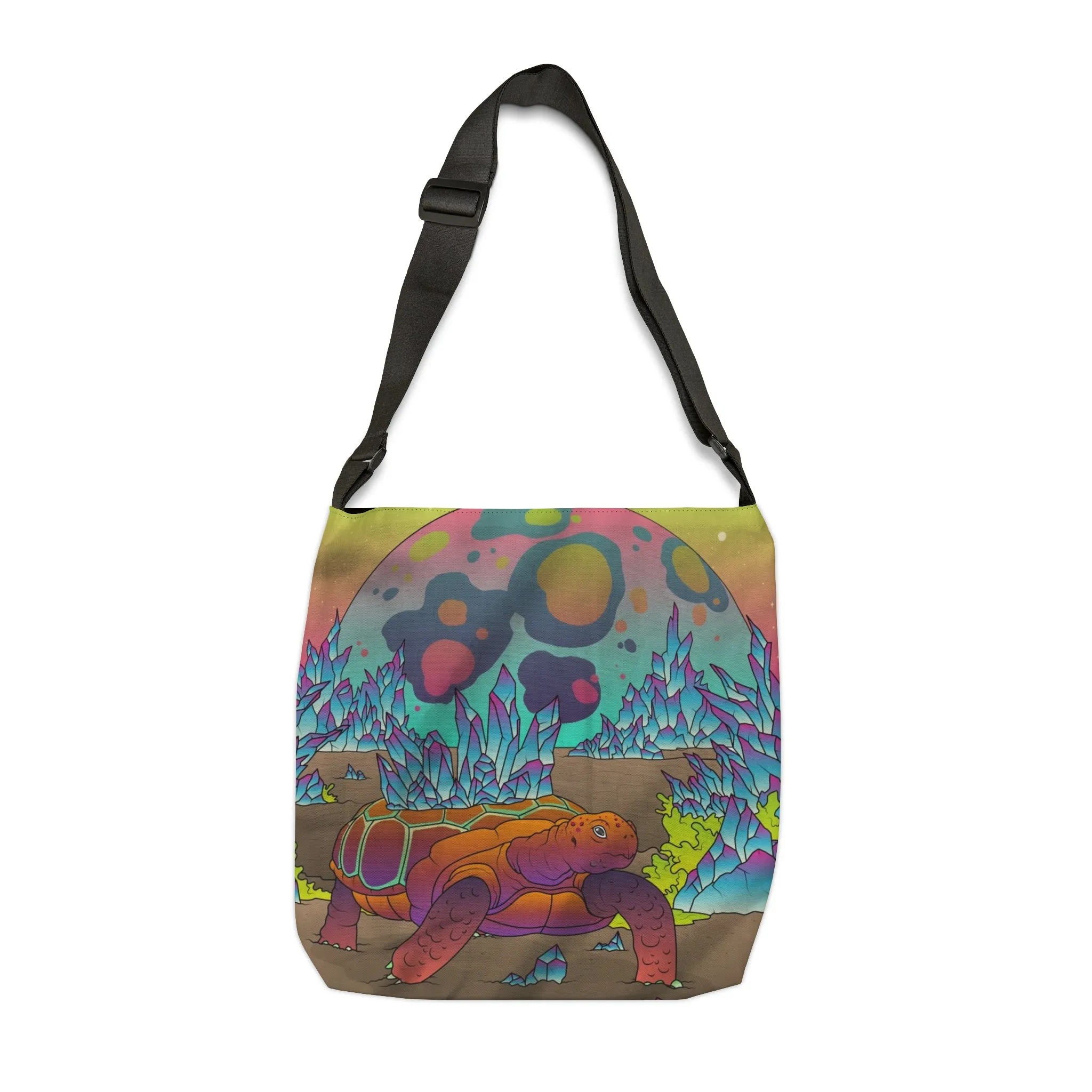Crystalline Tortoise Adjustable Tote Bag- Art Work By Paul Brooks